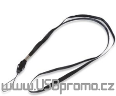 Poutko k zavěšení na krk,  lanyard nejen pro USB flash disky