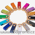 různobarevné USB reklamní flash disky, obvykle i skladem v EU