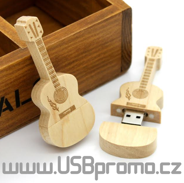 USB disk jako kytara, pro reklamní logo laserem / USB-GUITAR