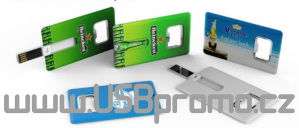 Praktický reklamní flash disk s otvírákem v USB kartě