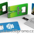 Praktický reklamní flash disk s otvírákem v USB kartě