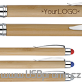 Bambusové kuličkové pero se stylusem pro mobily