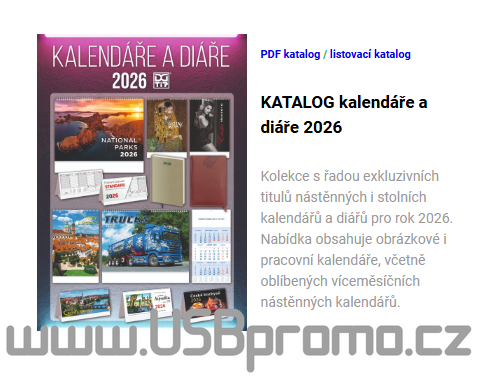 reklamní kalendáře pro rok 2026